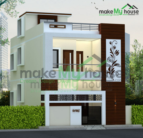 Duplex 3D Corner Elevation