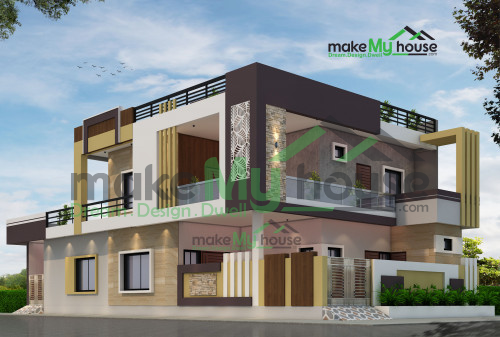 Duplex 3D Corner Elevation