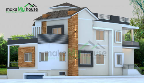 double story house elevation designs