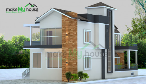 duplex house exterior design