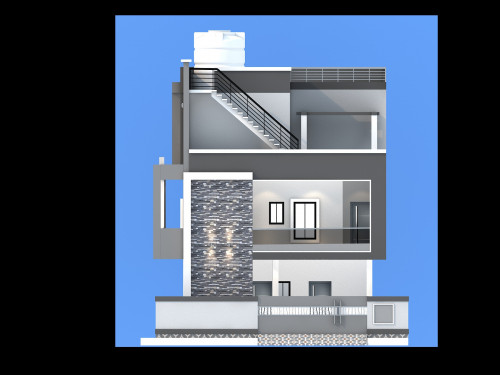 Triplex house elevation design