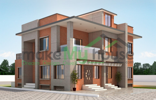 Duplex 3D Corner Elevation