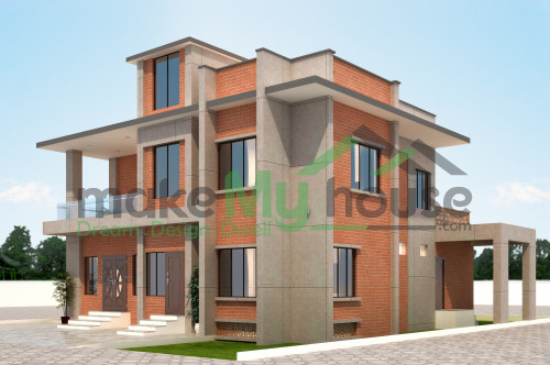 Duplex 3D Corner Elevation