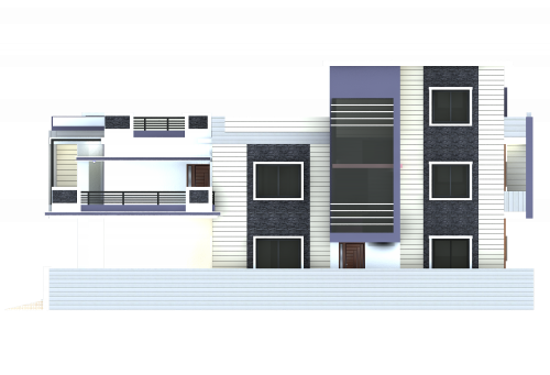 35*56 House plan, 1960 SqFt Floor Plan triplex Home Design- 8479