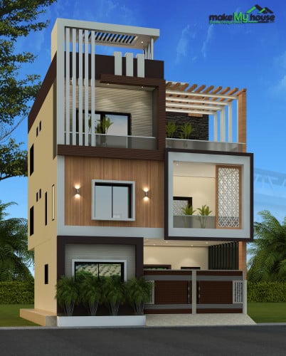 Front Elevation For 3 Floor House East Facing | Viewfloor.co