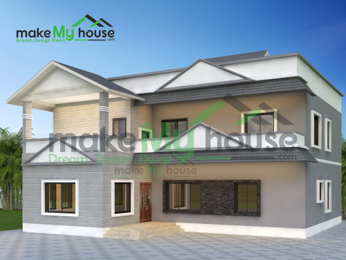 Duplex 3D Corner Elevation