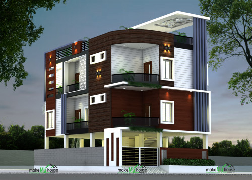 25x40 House Design Architecture Design Naksha Images 3d Floor Plan Images Make My House Completed Project