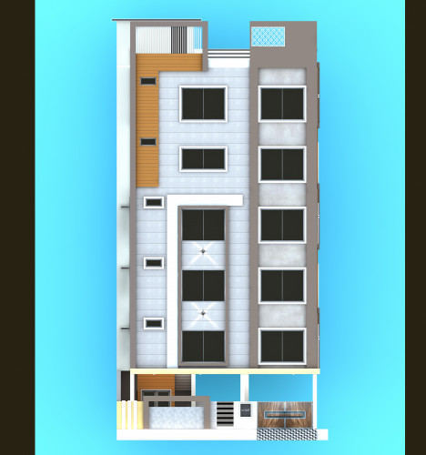 G+5 Floor Plan with Lift