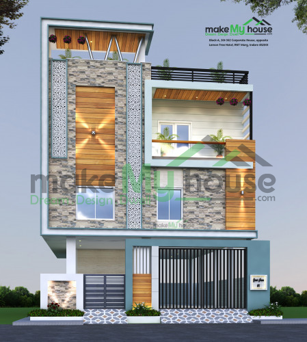 Triplex 3D Elevation