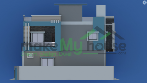 45*45 House plan, 2025 SqFt Floor Plan duplex Home Design- 11317