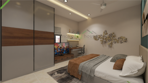 interior bedroom for residential house