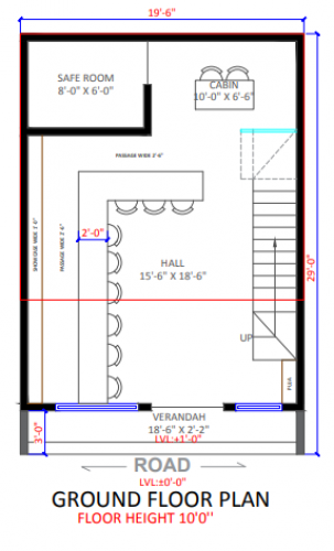 18 x 19 small house design II 18 x 19 ghar ka naksha II 18 x 19 house plan  design 