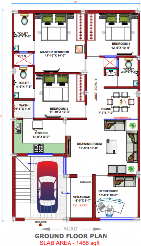 3d elevation design for duplex house 