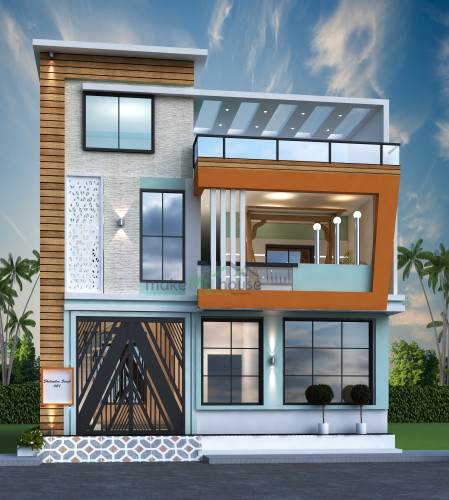 3d elevation for residential house