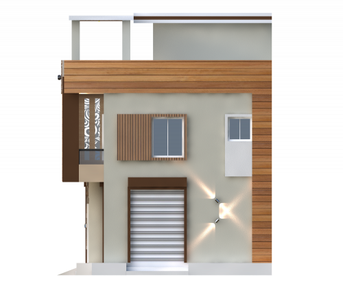 3D elevation designs for villa 