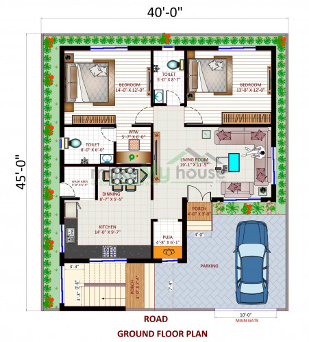 1800 Square Feet Home Design Ideas | Small House Plan Under 1800 sq ft 1800 Square Feet Home Design Ideas | Small House Plan Under 1800 Sq Ft