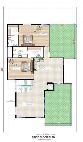 50X90 House Plan | Home Design Ideas |50 Feet By 90 Feet Plot Size