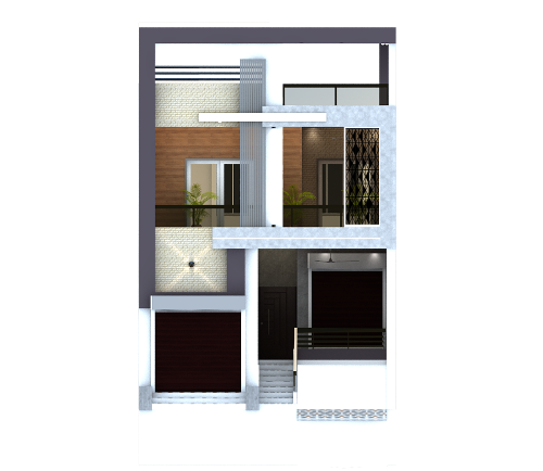 duplex residential cum commercial floor plan