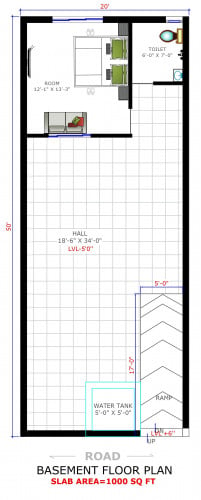 duplex floor plan with basement