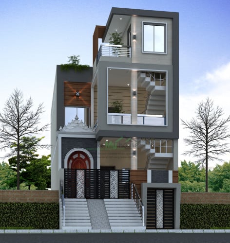 1000Sqft House Elevation Design