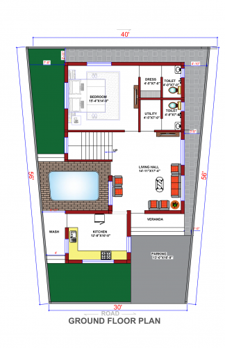 40x56 Floor Plan
