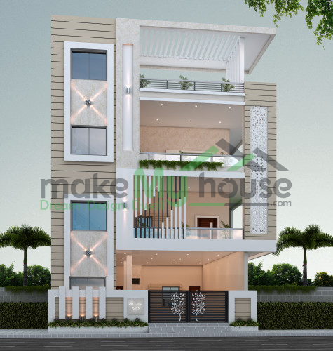 38x95-floor-plan | Architecture Design | Naksha Images | 3D Floor 