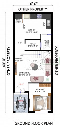 residential house floor plan