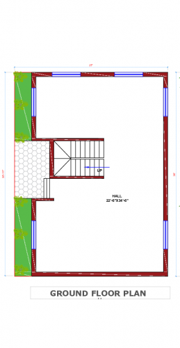 three storey house plan