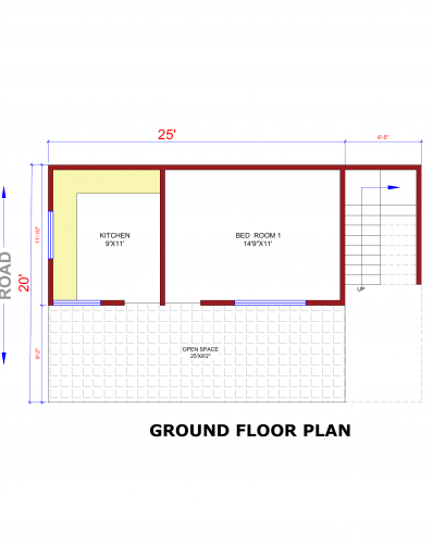 20x25 Floor Plan