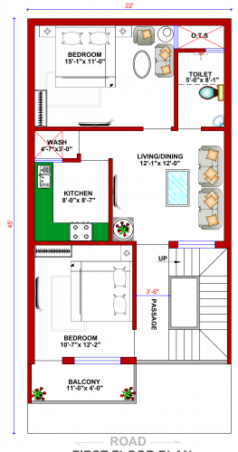 G+1 house design