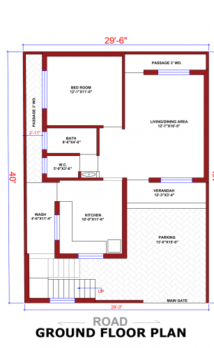 29X40 Floor Plan