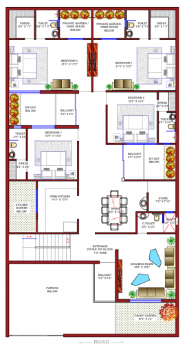 double floor house design