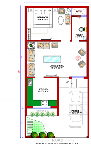 double storey house plan