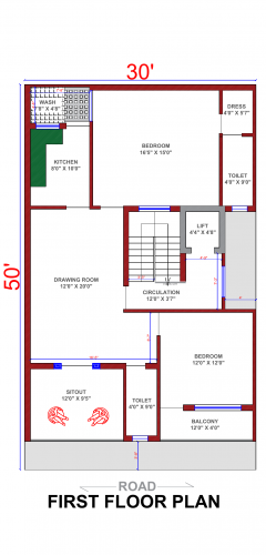 3 storey house plan