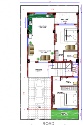 two storey house plan