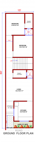 15x60 Floor Plan