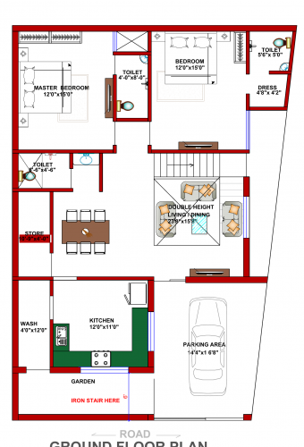 Duplex design floor plan