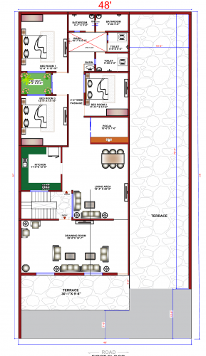 45x91 Floor Plan