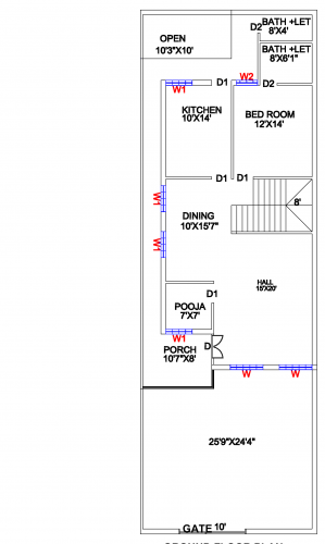 2 floor layout plan