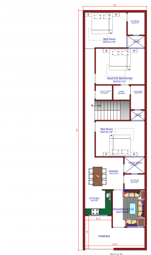 duplex floor plan