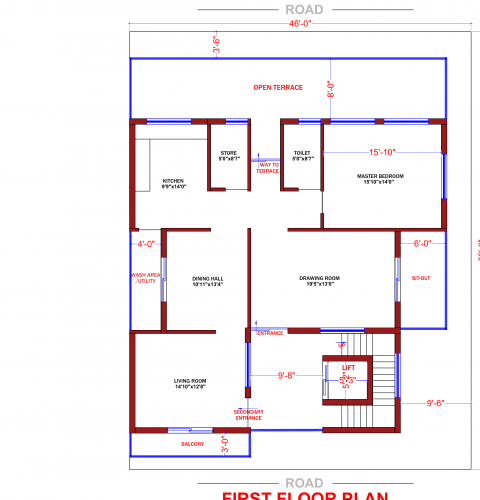 architecture drawing house plan