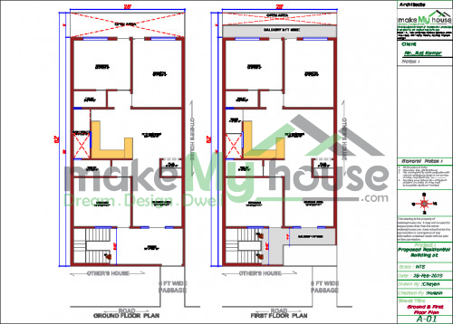 duplex floor plan