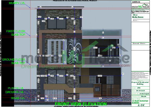 architecture drawing house plan