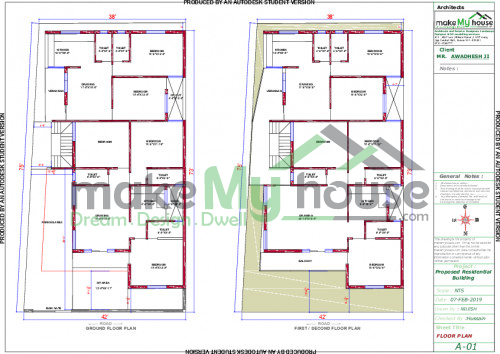 Triplex floor plan