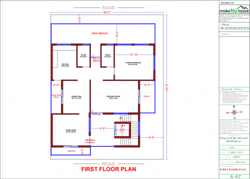 G+2 house design