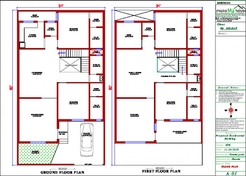 34x60 Floor Plan