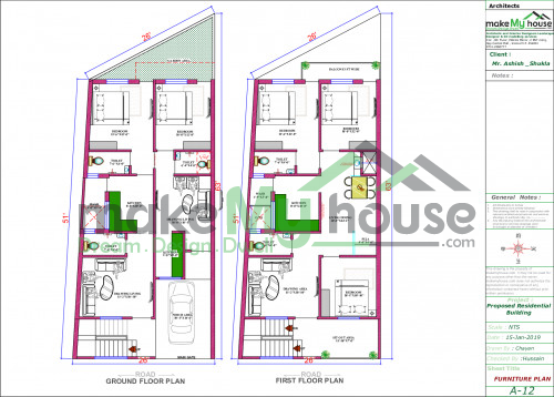 architecture drawing house plan