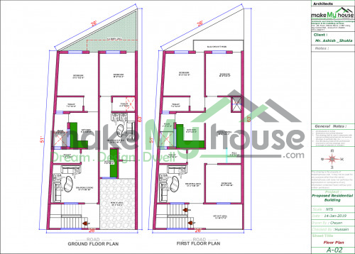 architecture drawing house plan