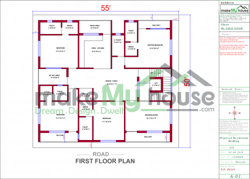 Triplex floor plan