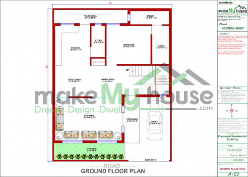 Triplex floor plan